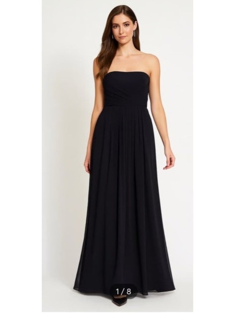 Ralph Lauren Strapless Black Maxi Dress